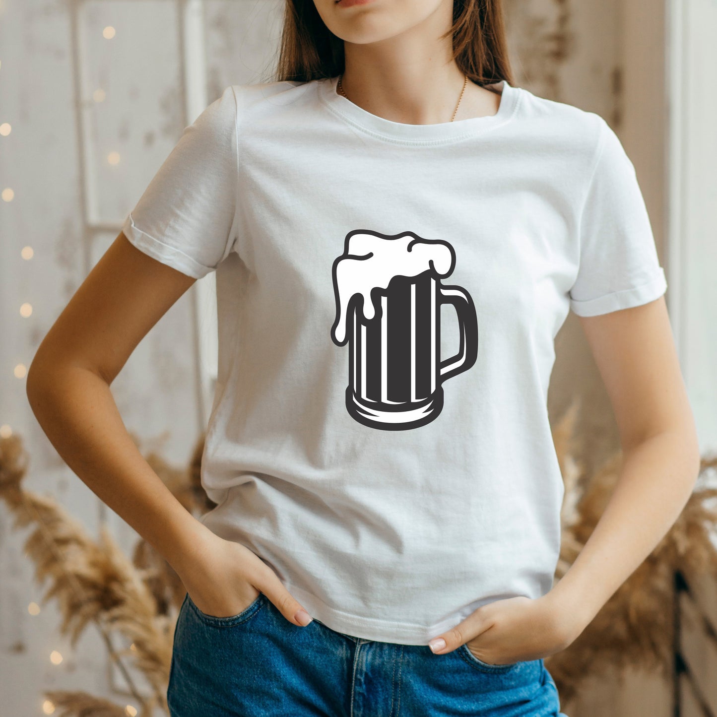 Creative beer mug design for cutting machines