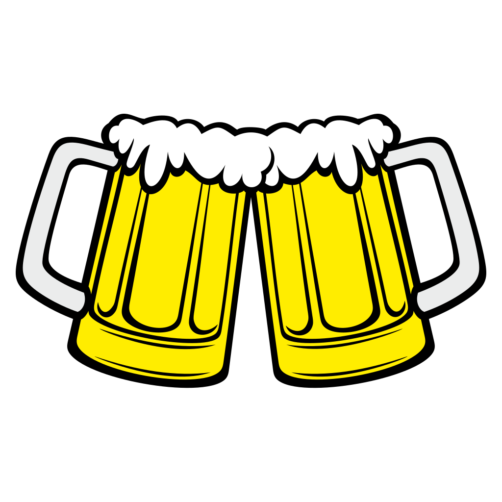 Cheerful beer mugs ready for celebration and fun activities