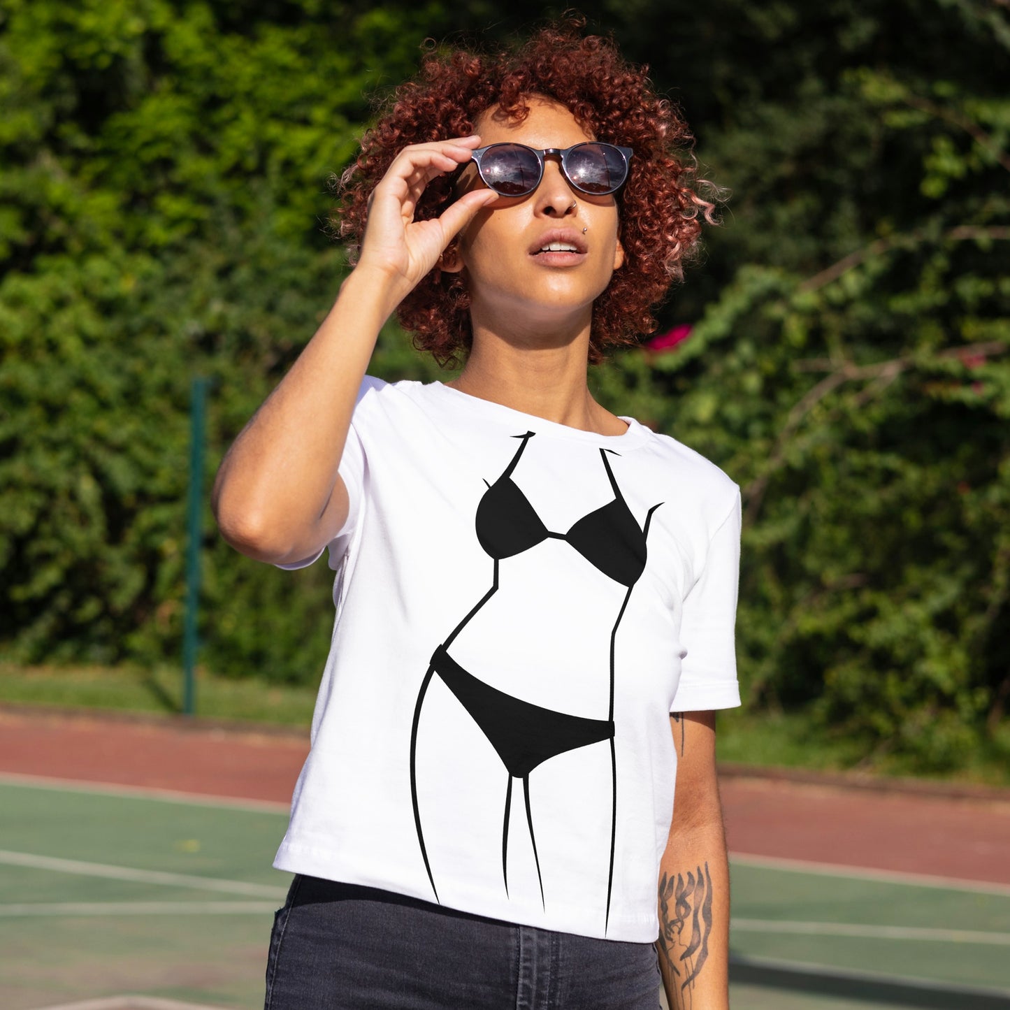Creative silhouette design for summer beach activities