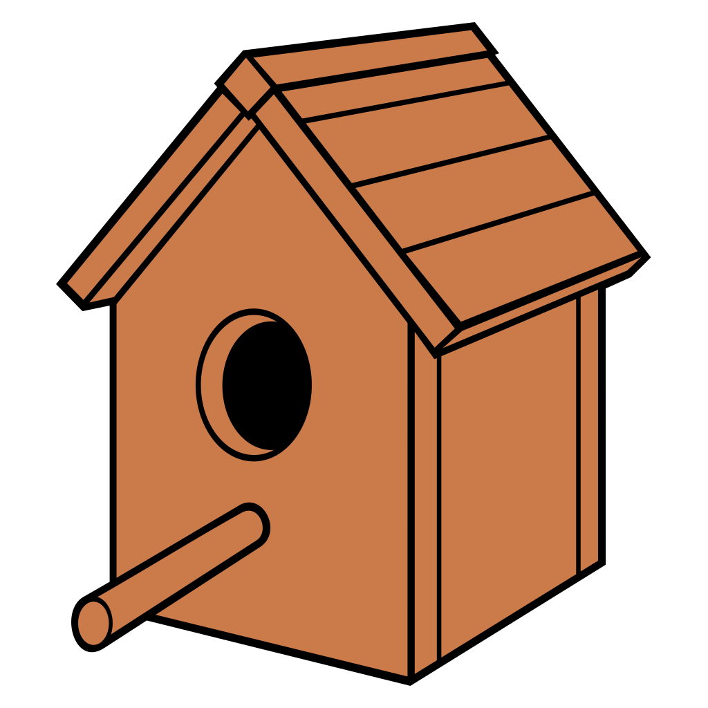 Creative wooden birdhouse design for cutting machines