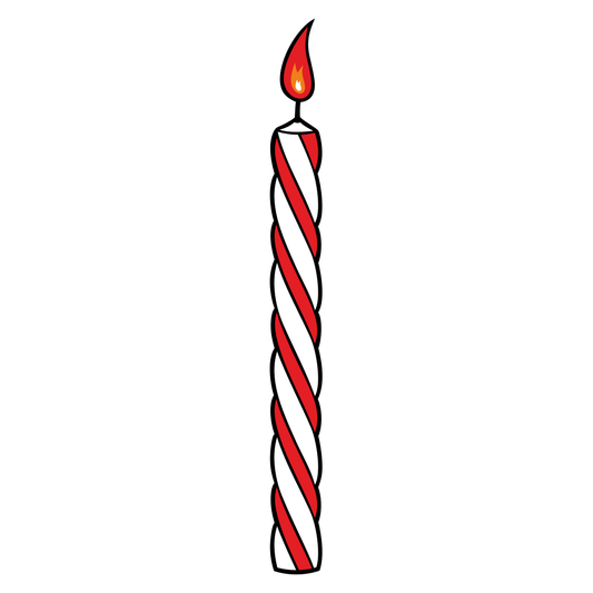 Creative birthday candle design for cutting machines