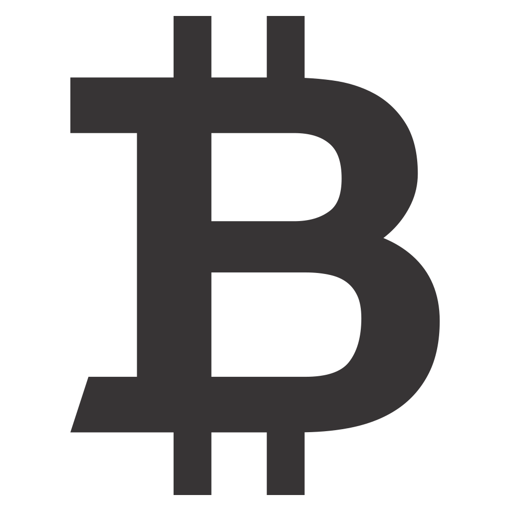 Unique bitcoin icon design for cutting machines