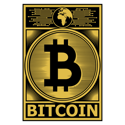 Bitcoin art design for modern decor enthusiasts