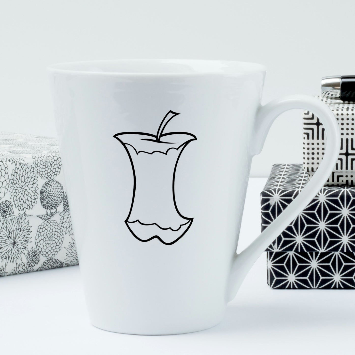 Bitten apple illustration perfect for creative cutting projects
