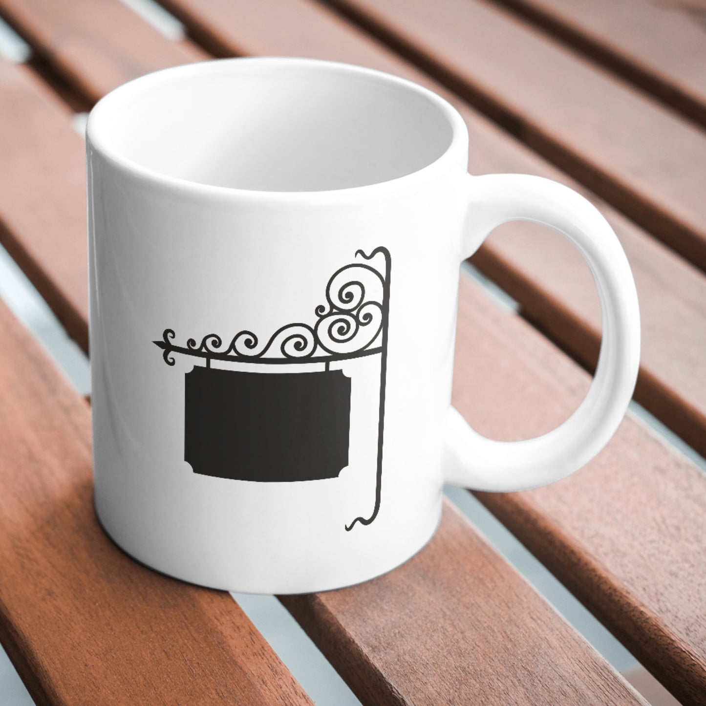 Elegant blank sign design for cutting machines and crafts