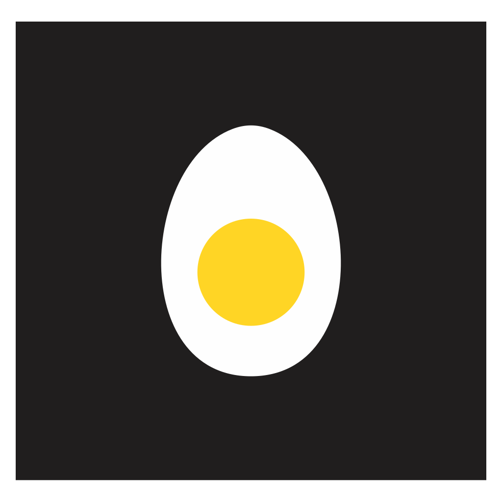Creative vector design of a boiled egg for cutting machines