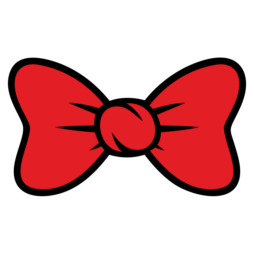 Charming red bow design for creative crafting projects