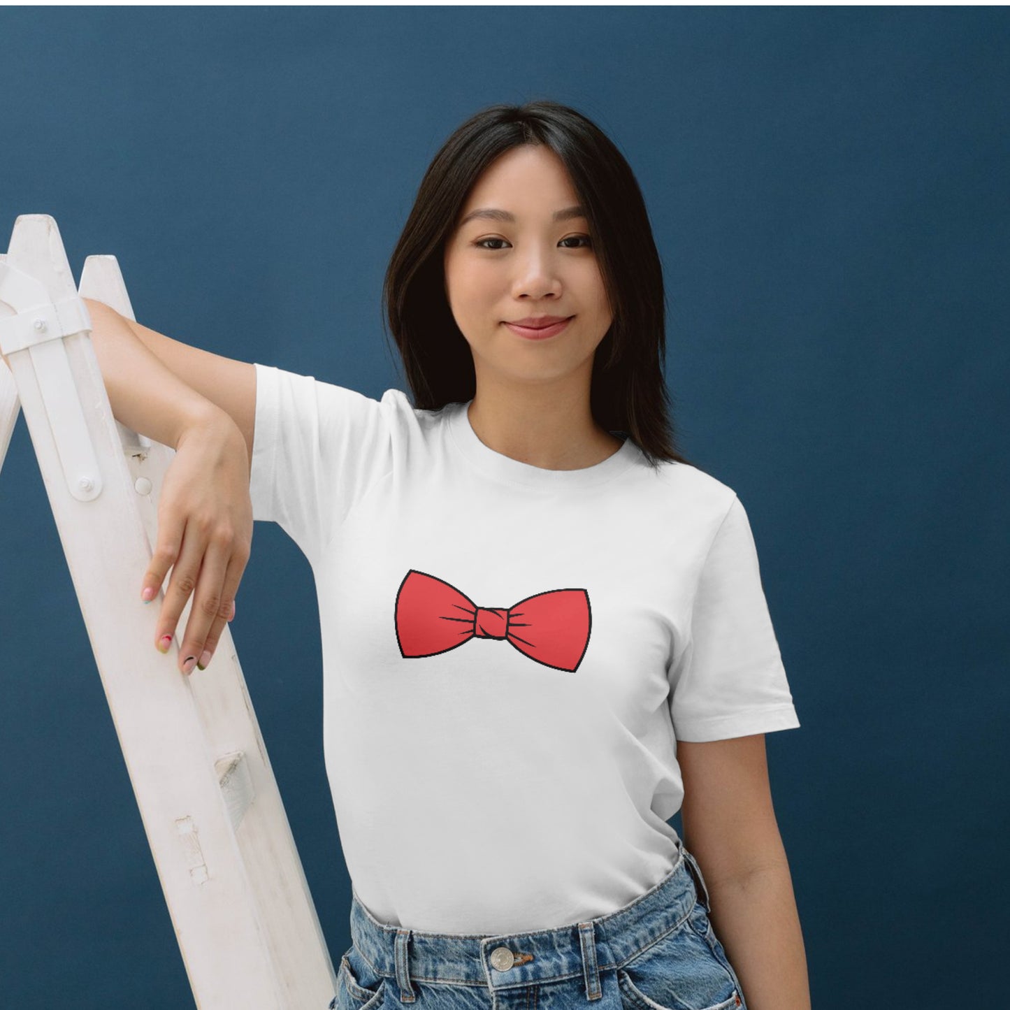Elegant red bow tie design for creative DIY projects