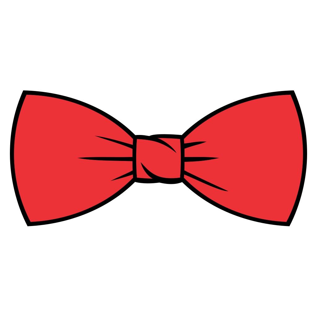 Elegant red bow tie design for creative DIY projects