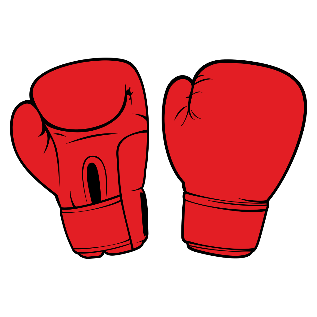 Boxing gloves vector design for cutting machine projects
