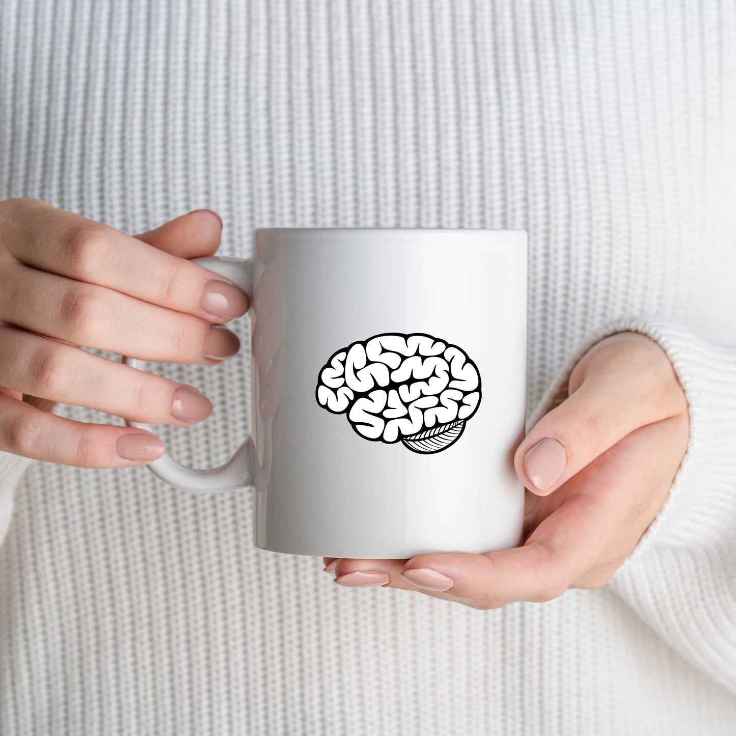 Creative brain design for crafting projects and decor