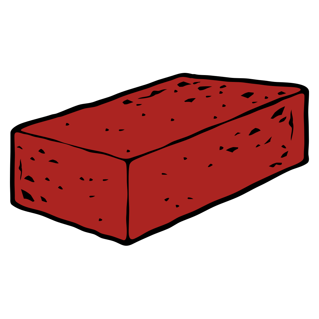 Creative red brick vector design for crafting projects