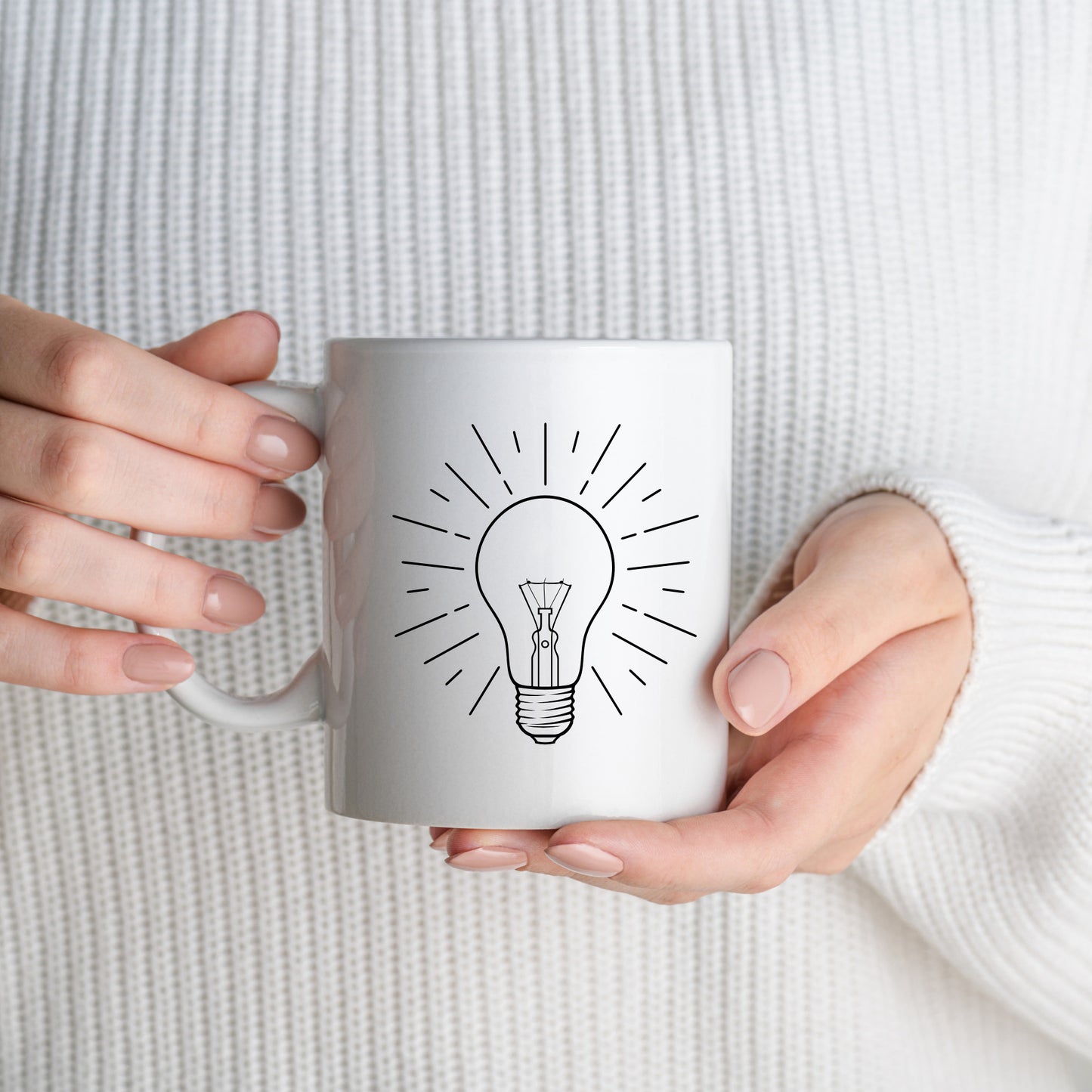 Bright and creative light bulb illustration for cutting machines