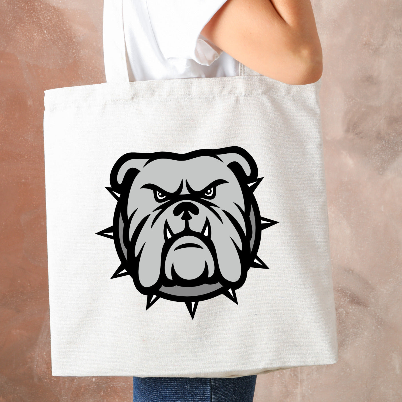 Bold bulldog head design for DIY cutting projects