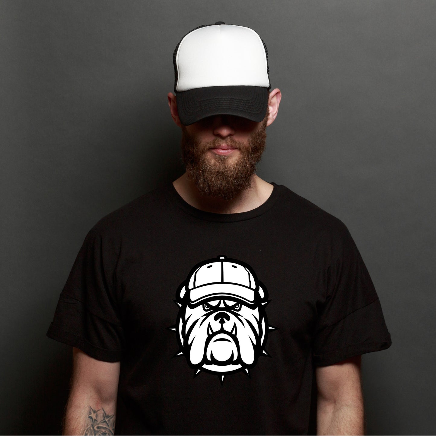 Stylish bulldog with cap design ideal for cutting machines