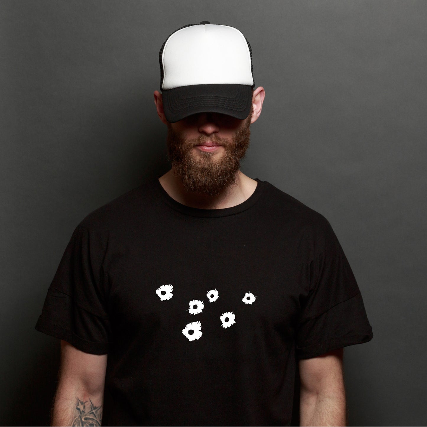 Bullet holes design for creative cutting projects