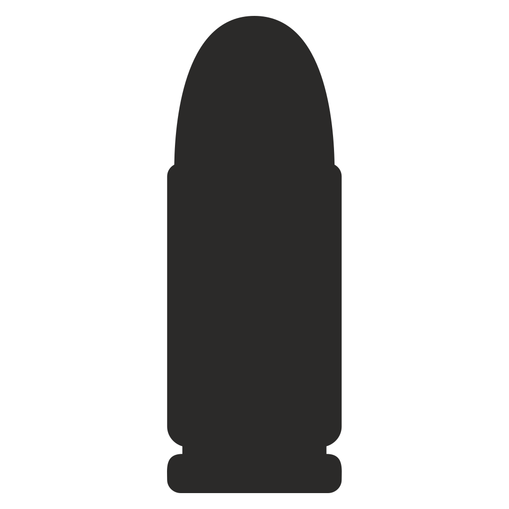 Stylized bullet vector design for crafting projects