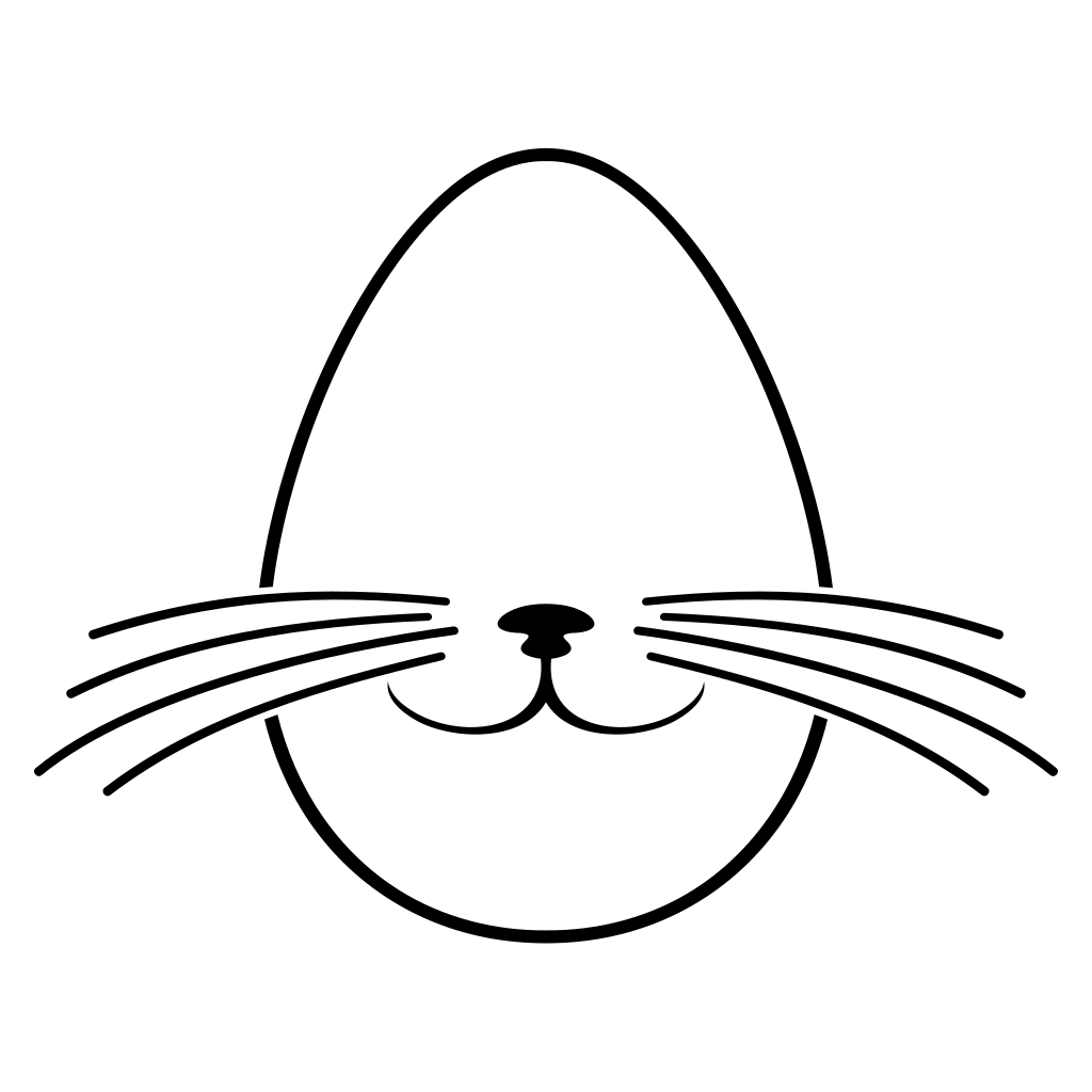 Creative bunny egg design for festive cutting projects
