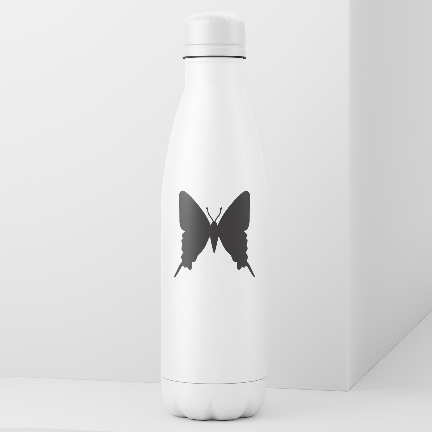 Elegant butterfly silhouette for creative laser cutting projects