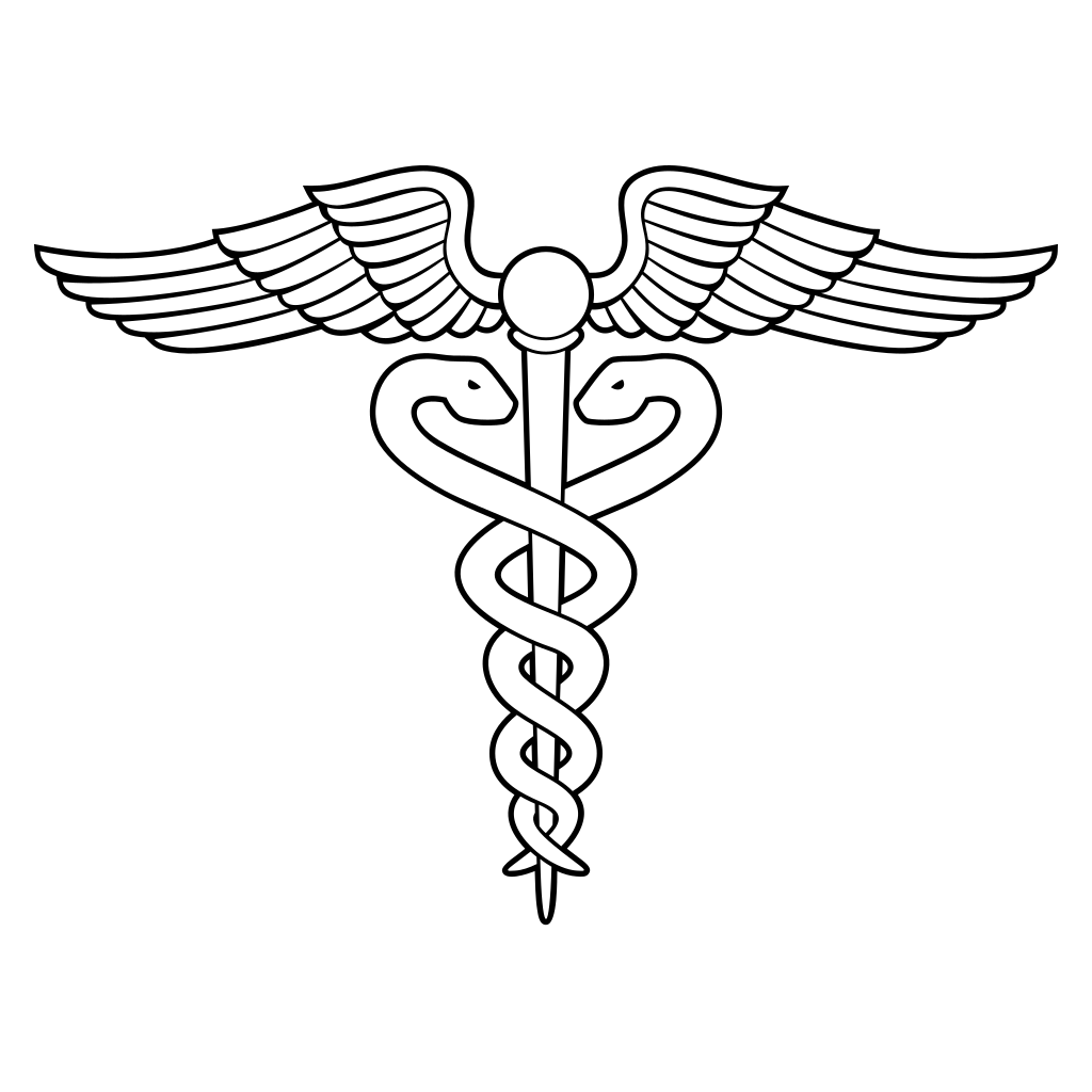 Caduceus design for crafting with cutting machines