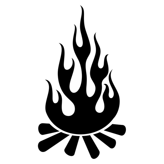 Creative flame graphic ideal for cutting machines and design