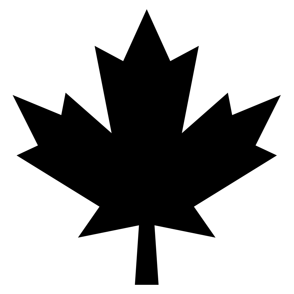 Canadian maple leaf silhouette for crafting enthusiasts