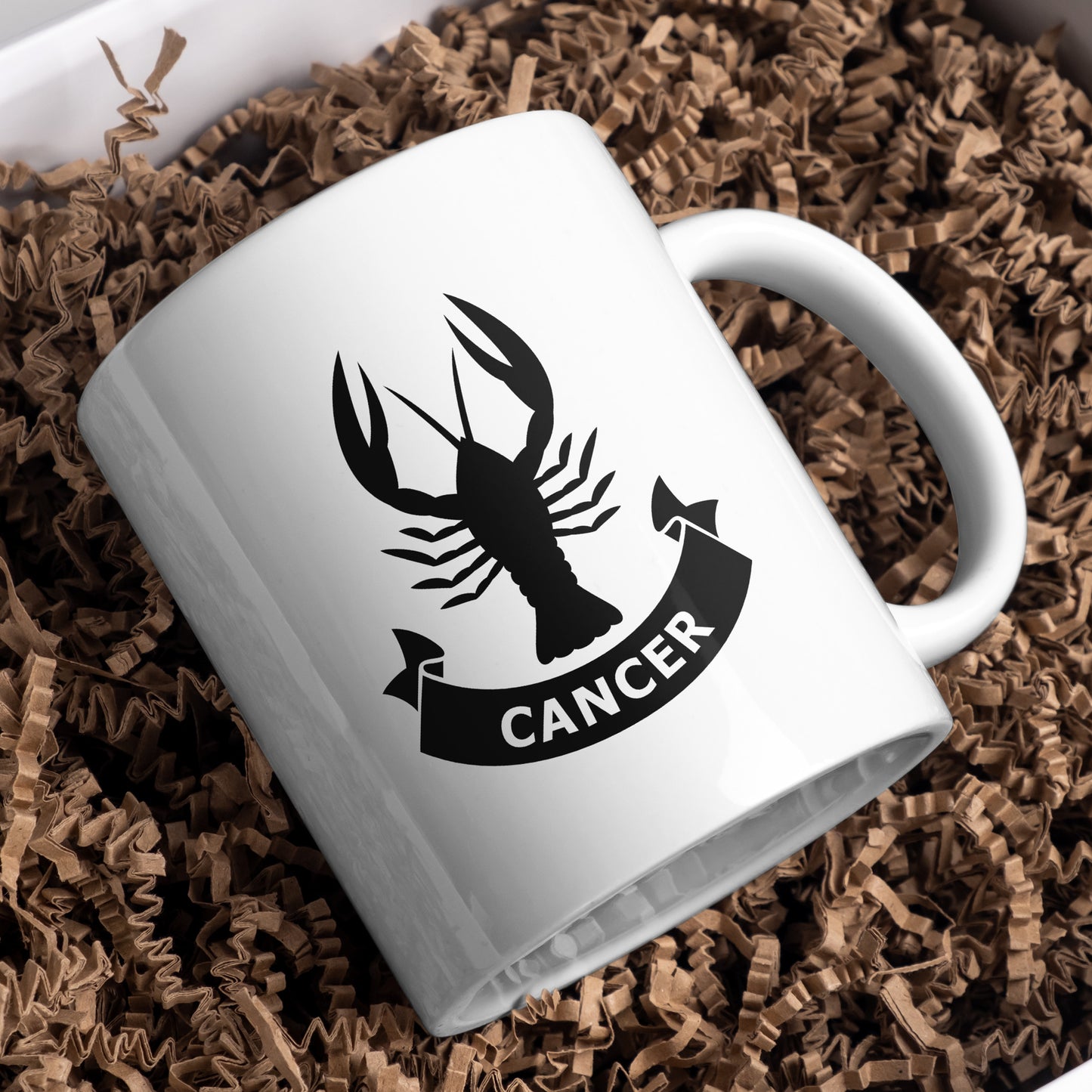Unique lobster emblem for zodiac sign cutout design