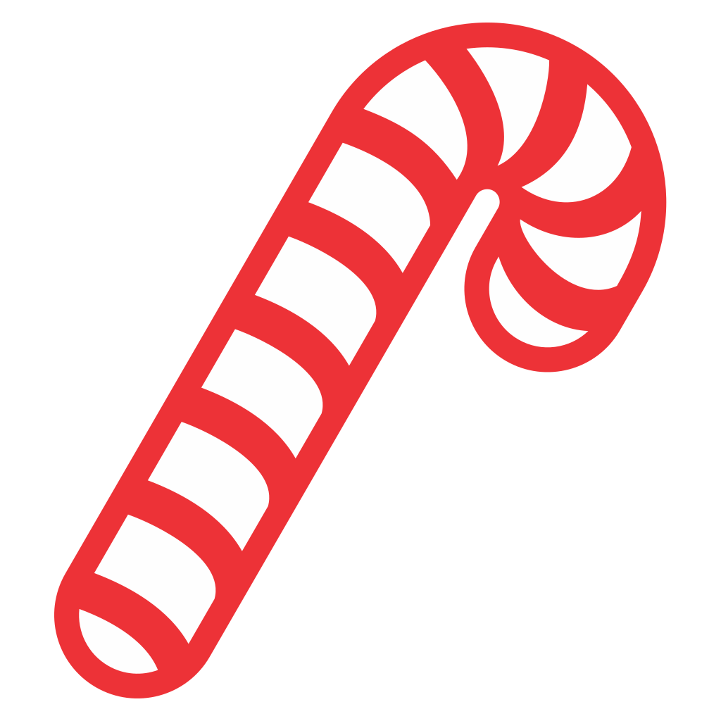 Creative vector design of a festive candy cane for crafting