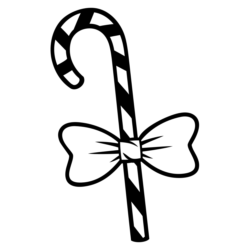 Delightful candy cane design for creative cutting projects
