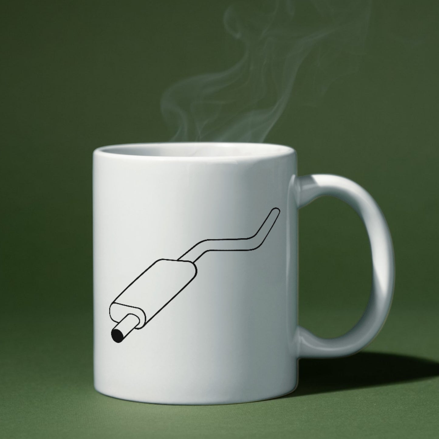 Vector design of a car exhaust pipe for cutters