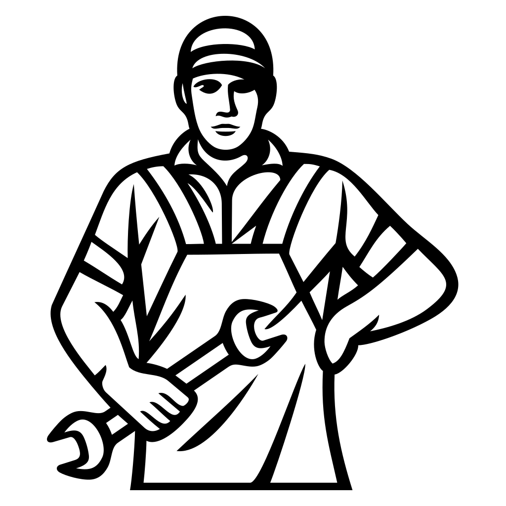 Professional car mechanic with tools ready to assist customers