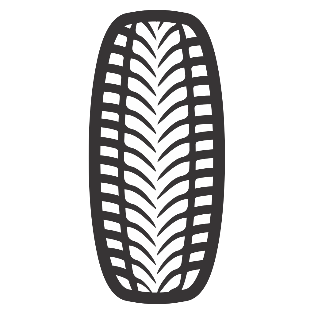 Unique tire tread vector design for creative cutting projects
