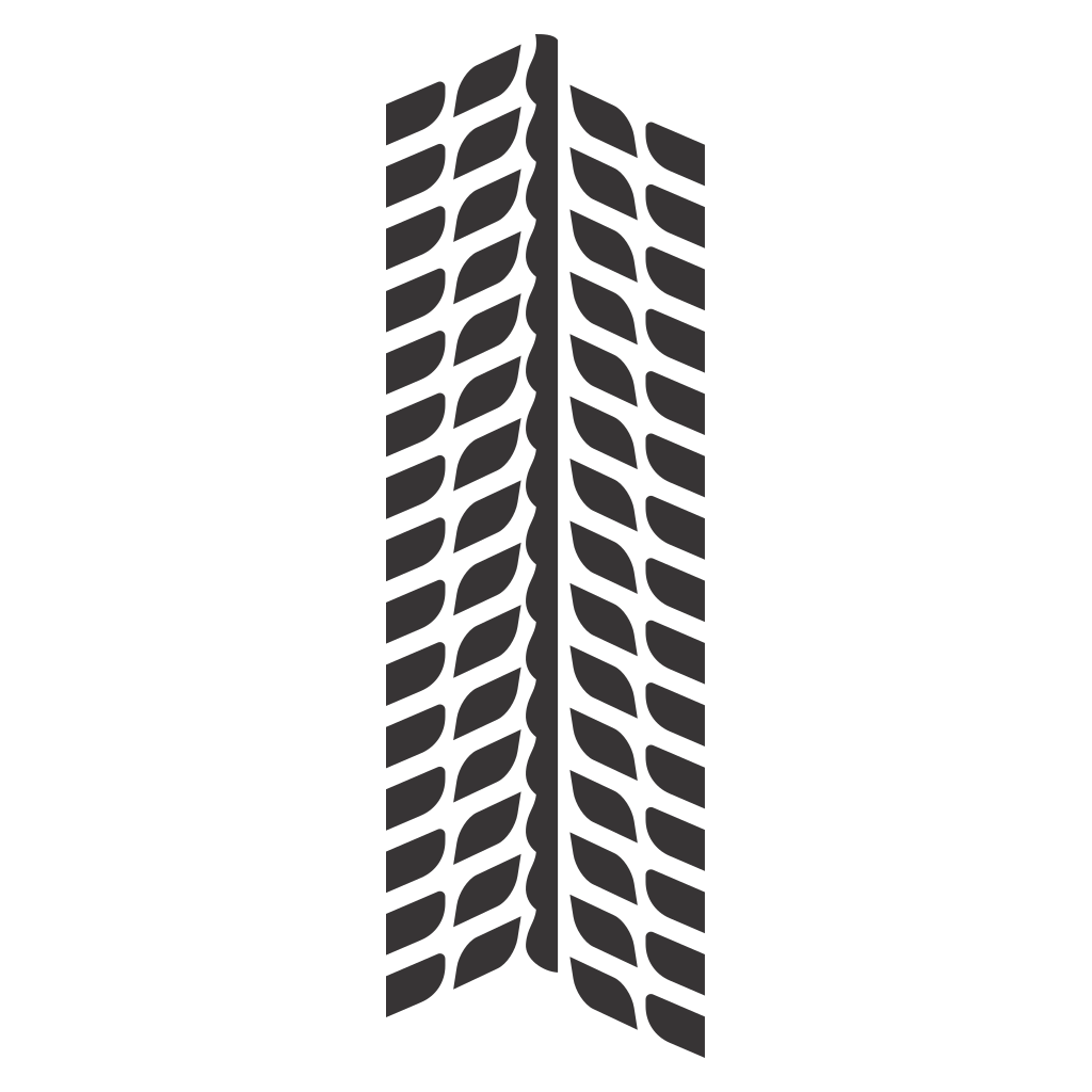 Unique tire tread vector design for creative crafts