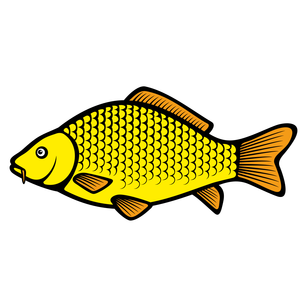 Elegant carp design for craft projects and decor