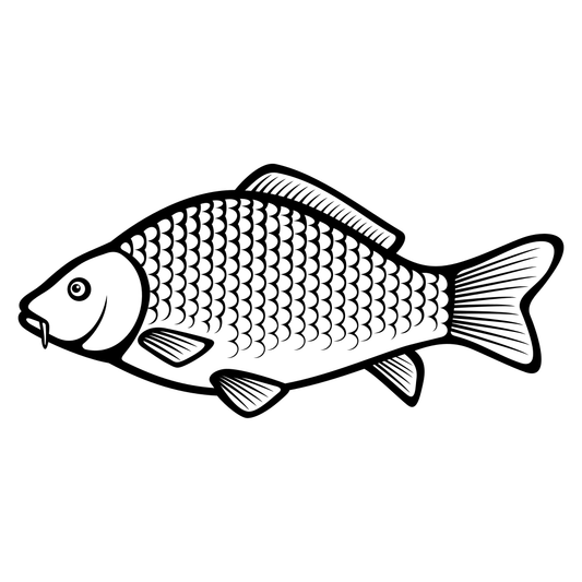 Elegant carp design suitable for cutting machines