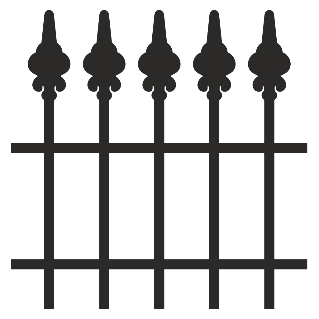Stylish castle fence design for crafting and decor projects
