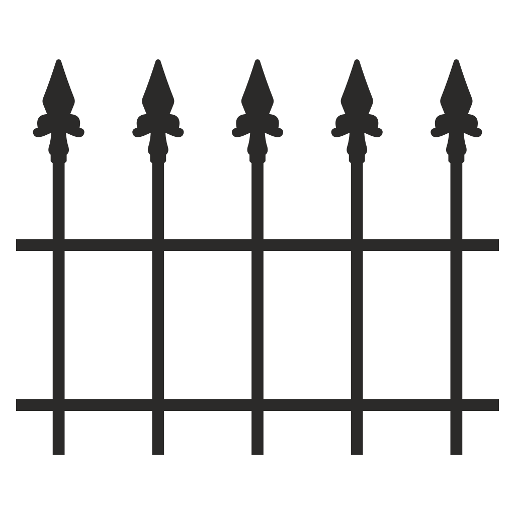 Elegant castle fence design for creative projects and crafts