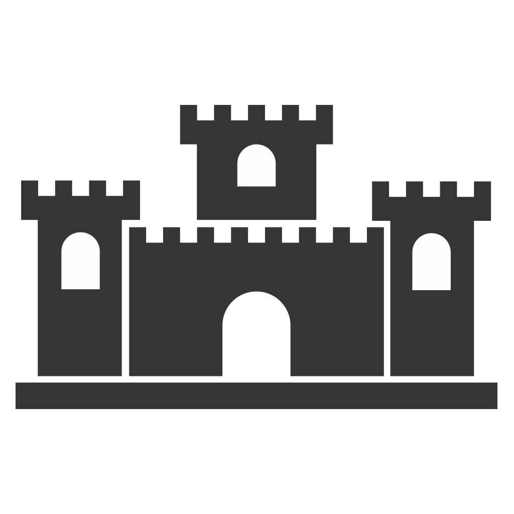 Creative castle vector design perfect for cutting machines