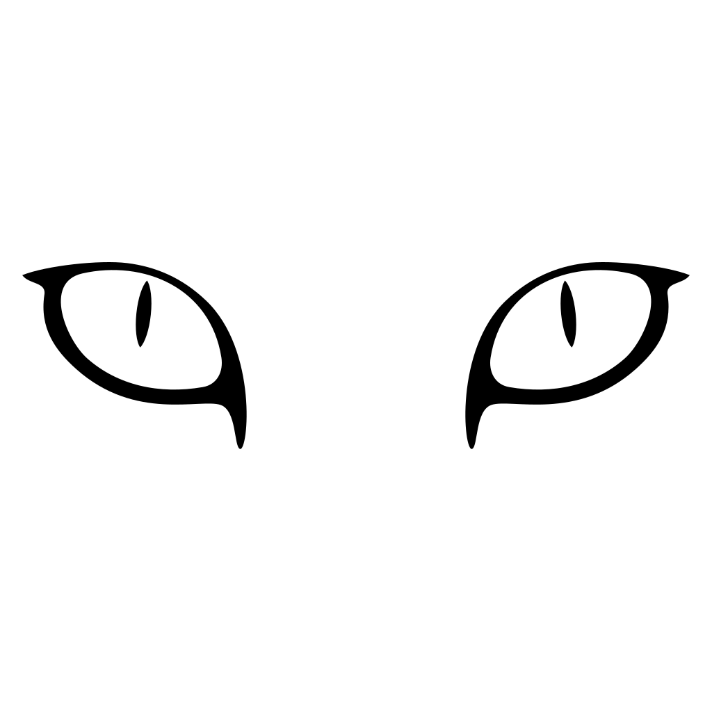 Creative vector design of striking cat eyes for crafting