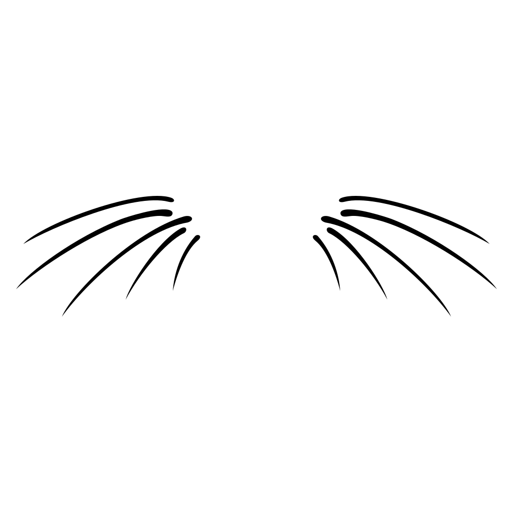 Creative cat moustache design for cutting machines