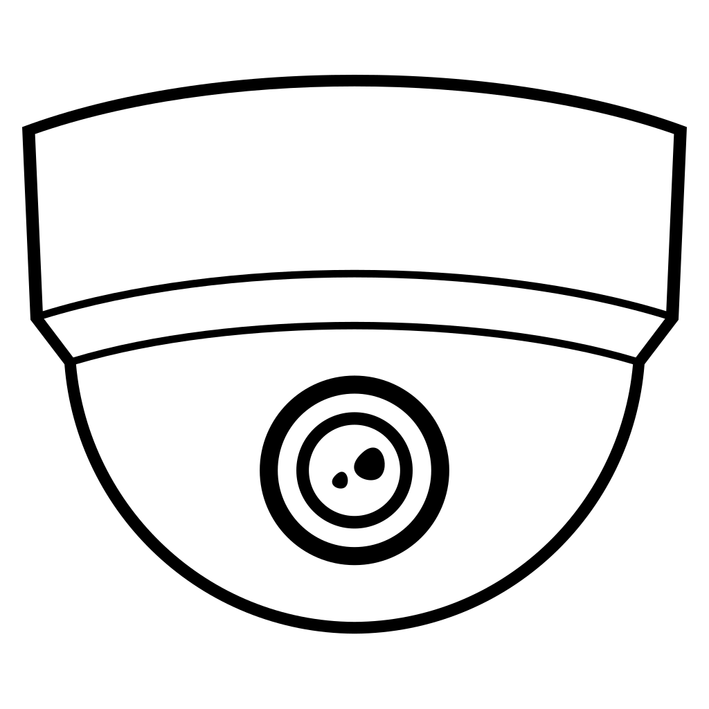 Stylish ceiling security camera design for cutting machines