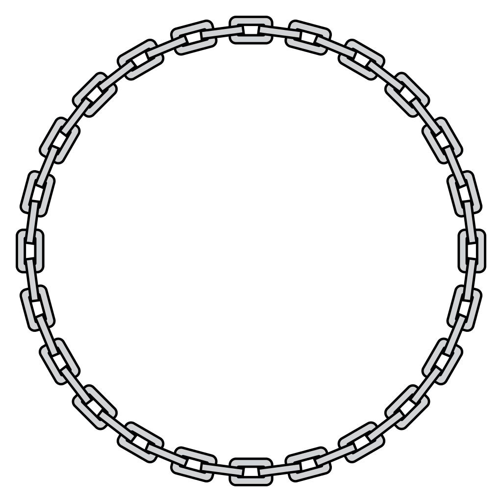 Creative chain design for cutting machines and crafts