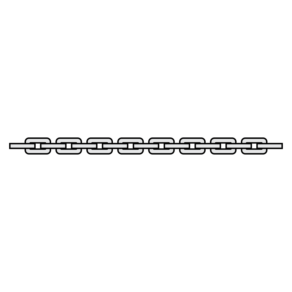 Creative vector design for cutting machines with chain links