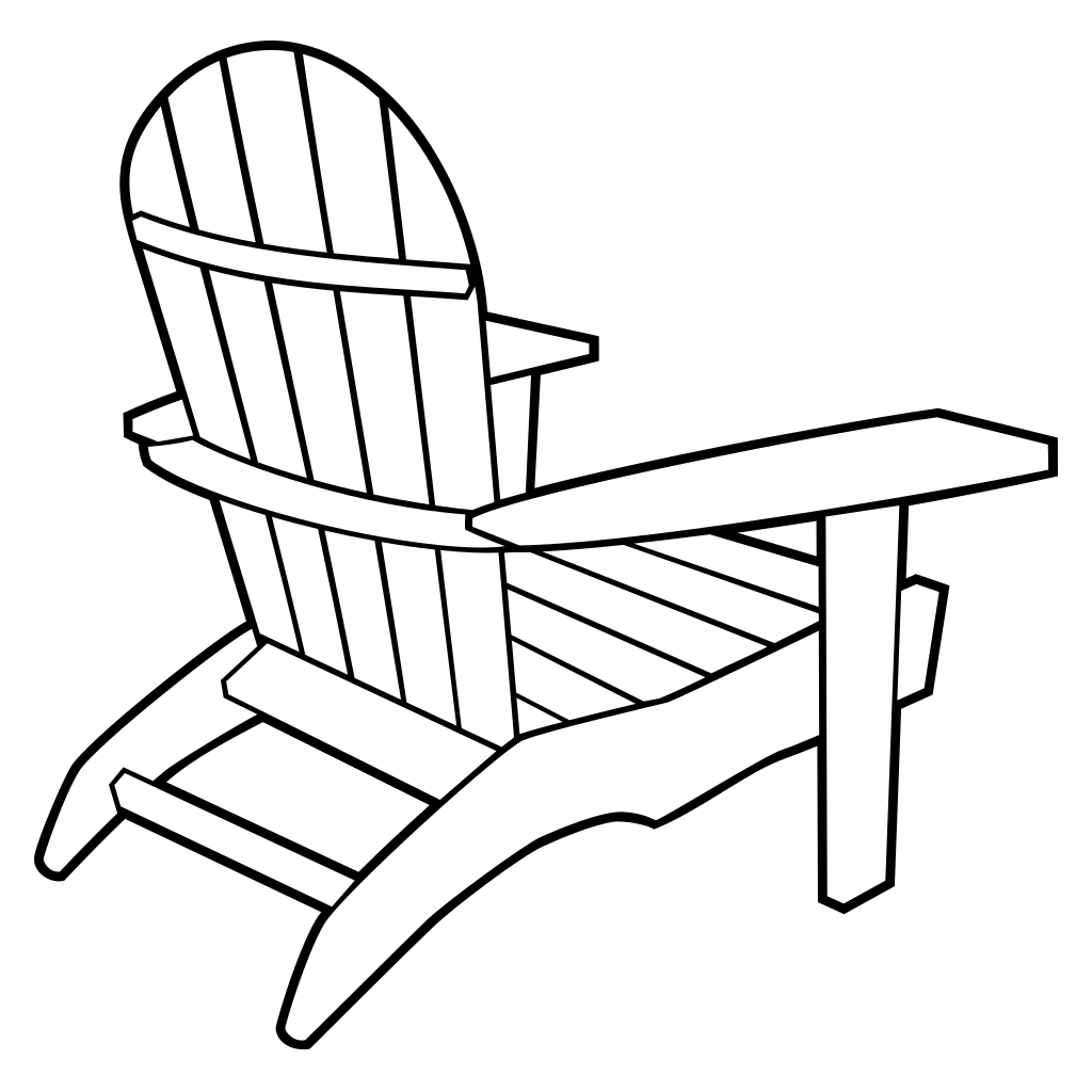 Relaxing outdoor chair design for cutting machines