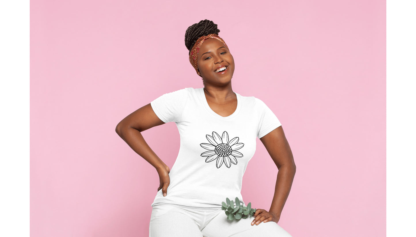 Charming chamomile flower design for creative cutting projects