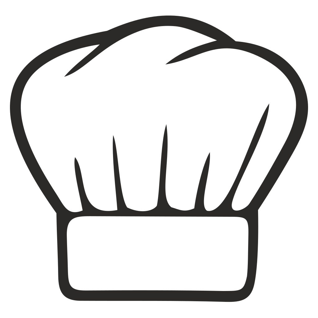 Chef hat vector design for creative cutting machine projects