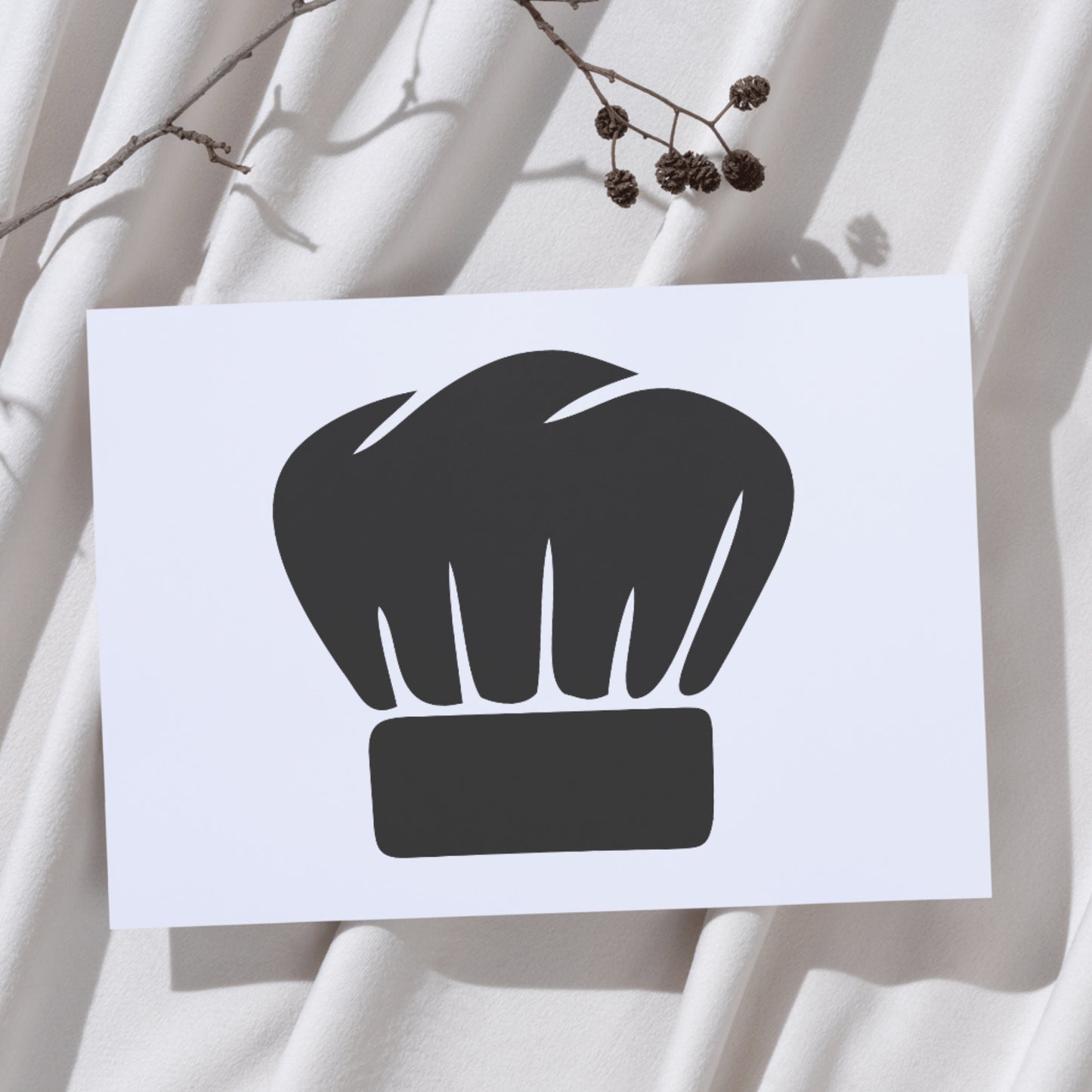 Creative chef hat design for cutting machine projects