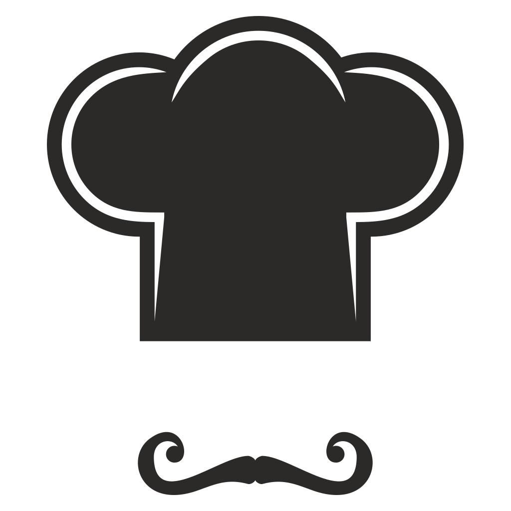 Fun chef hat and mustache design for creative projects