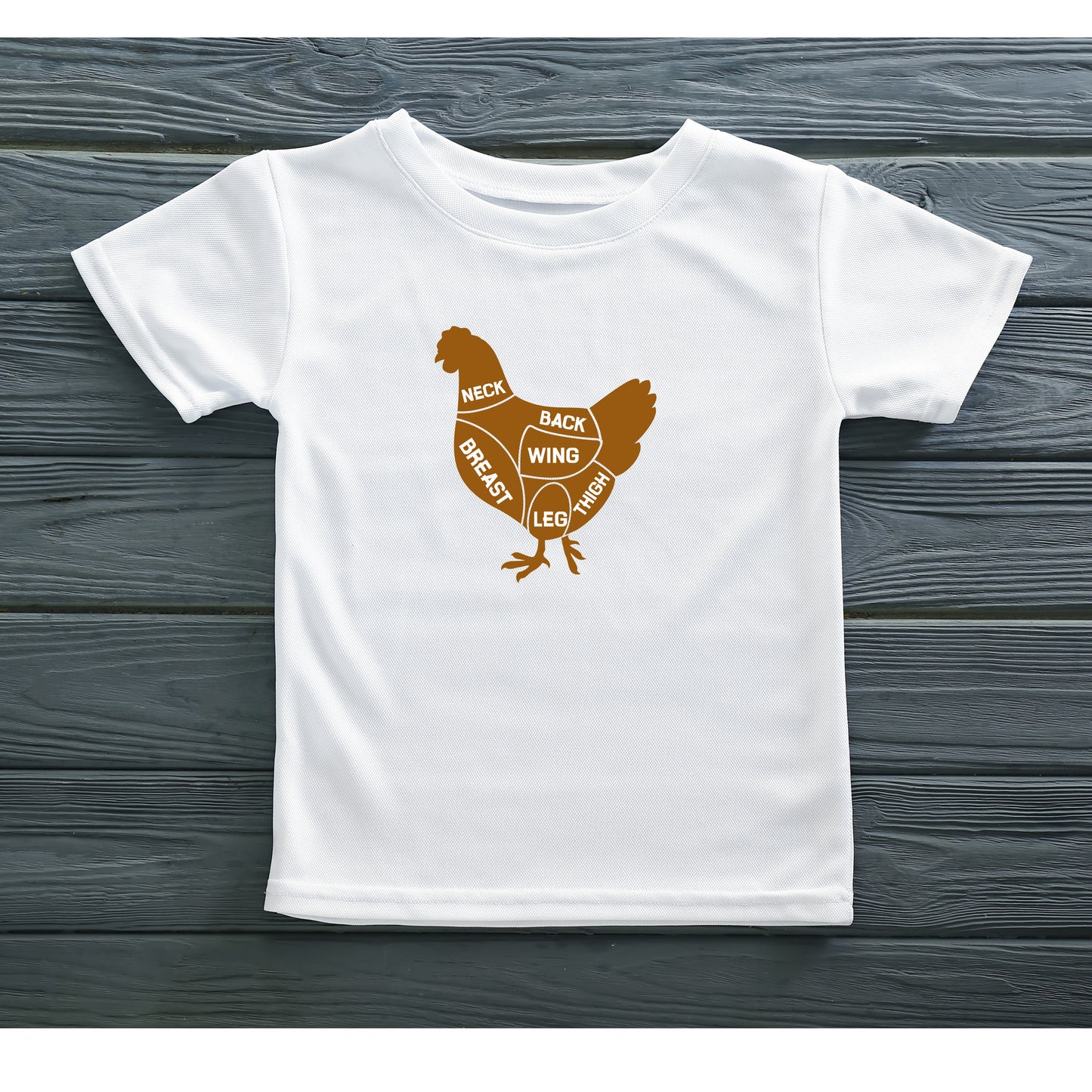 Detailed chicken cuts diagram for crafting and culinary use