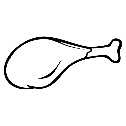 Delicious and versatile chicken leg design for crafting projects